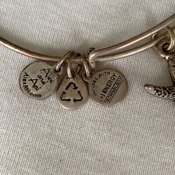 Two Alex & Ani silver Bangle bracelet Bracelets Energy Crystal and Starfish - Picture 6 of 10